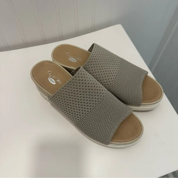 Dr Scholls Sonia Knit Slide Knit Slip On Platform Slides/Sandals - Picture 7 of 7